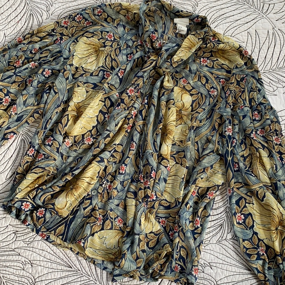 William Morris x H&M collab blouse